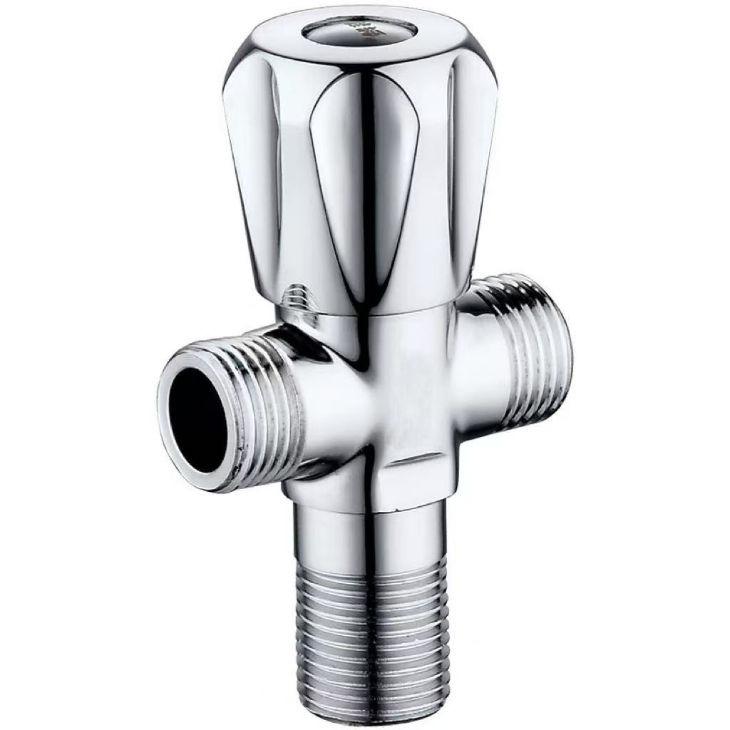 Electroplated پيٽل هينڊل ٽي-واٽ ڊائورٽر والو